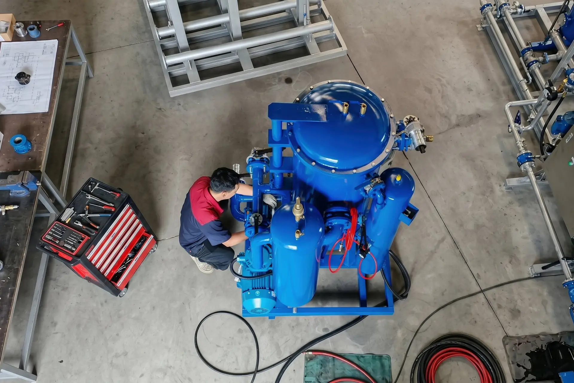 منطقة ضبط الجودة والاختبار في جينغيوان